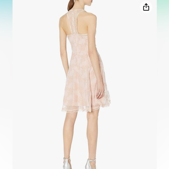 Nanette Lepore racerback, mesh, flare dress - Picture 2 of 5